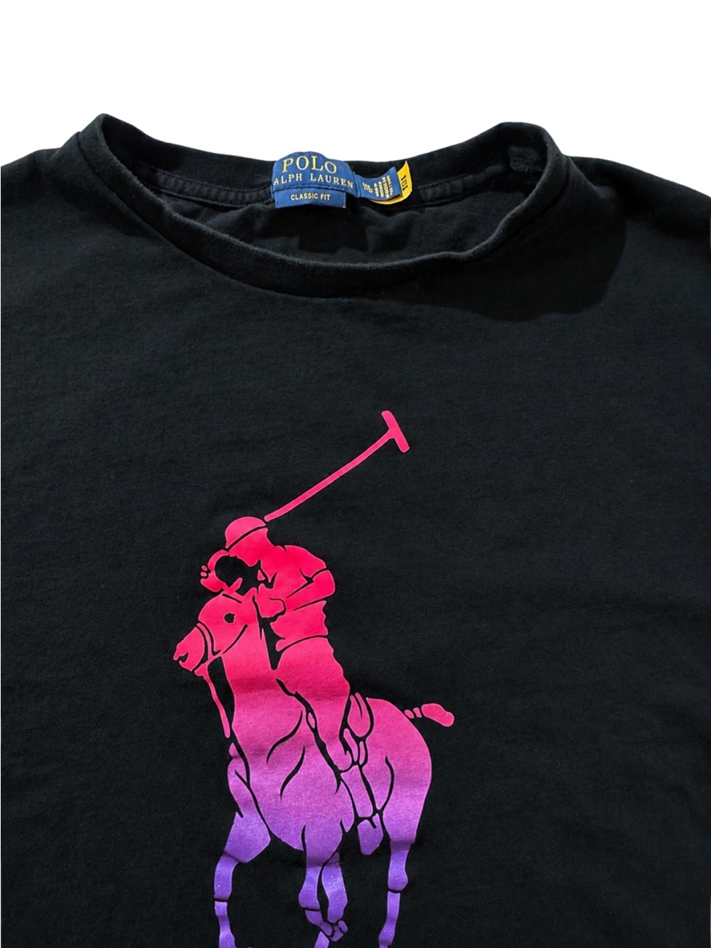 Polo Ralph Lauren Big Pony Gradient Graphic Tee XXL Black